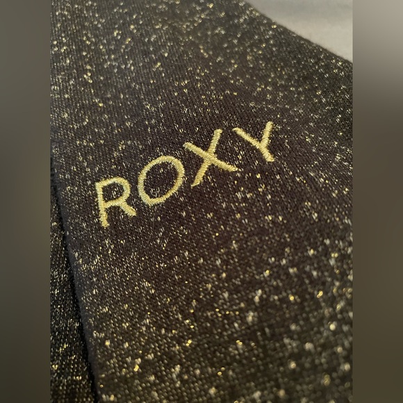 ROXY Black and Gold Metallic Jacket • Size: M - Picture 3 of 7